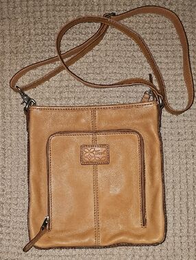 Fossil VINTAGE Tan Leather Crossbody Messenger